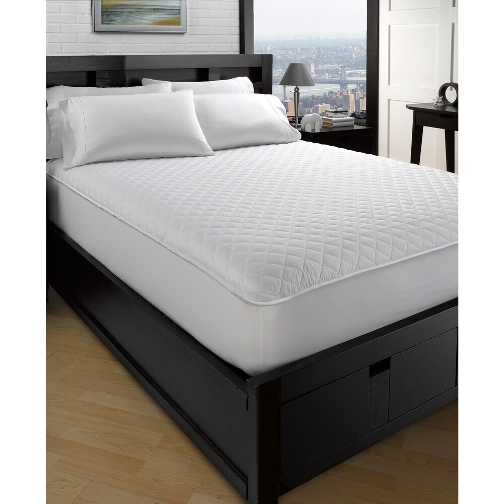 Ella Jayne Classic EJHMPCQ2 Mattress Protector Unisex Full White Quilted BED65